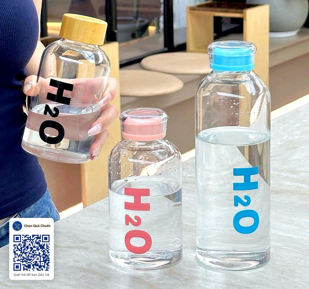 Bình Nước Thủy Tinh Trong Suốt